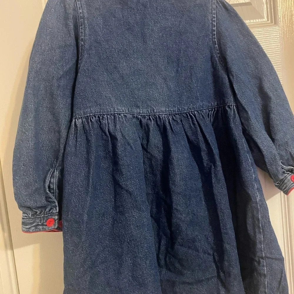 Vintage Gymboree Smocked Denim Dress